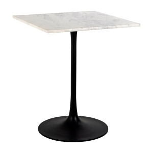 Richmond Bistrotafel 'Carlten' Marmer, 65 x 65cm, kleur Wit