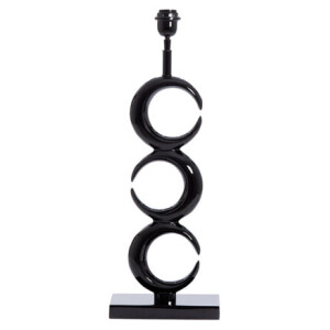 Light & Living Tafellamp 'Maan' 65cm, kleur Zwart (excl. kap)