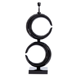 Light & Living Tafellamp 'Maan' 99cm, kleur Zwart (excl. kap)