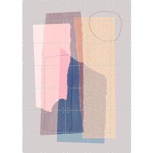 IXXI Pieces 5A, Mareike Böhmer - 100 x 140 cm - Gratis ophangtool - Grote wanddecoratie en posters - Digitale Kunst, Minimalistisch, Geometrische