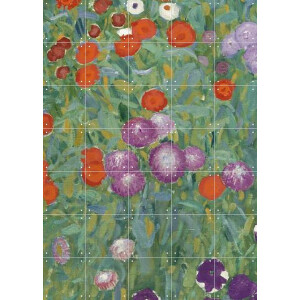 IXXI Flower Garden 1905, Gustav Klimt & Bridgeman Images - 100 x 140 cm - Gratis ophangtool - Grote wanddecoratie en posters - Art Nouveau