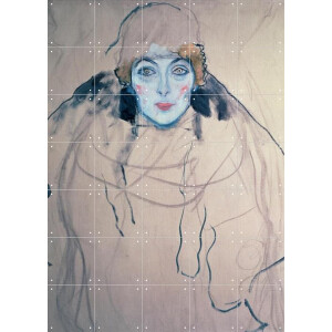 IXXI Head of a Woman 1917, Gustav Klimt & Bridgeman Images - 100 x 140 cm - Gratis ophangtool - Grote wanddecoratie en posters - Klassiek, Art