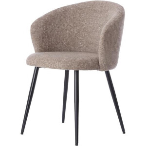 Radaja eetkamerstoel - taupe/zwart