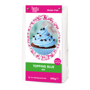 Tasty Me topping cream - blauw - 200 gram