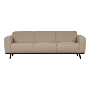 WOOOD Bank 'Statement' 3-zits, Bouclé, kleur Beige