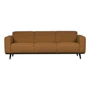 WOOOD Bank 'Statement' 3-zits, Bouclé, kleur Butter