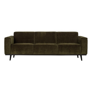 WOOOD Bank 3-zits 'Statement' Rib, kleur Warm Groen