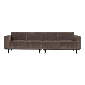 WOOOD Bank 'Statement' 4-zits, Rib, kleur Taupe