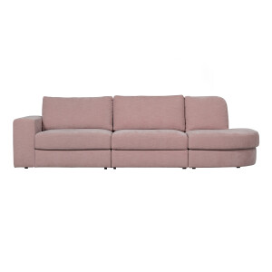 vtwonen 2,5-zits Bank 'Family' Ronding Rechts, Woven, kleur Roze