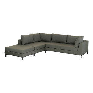 WOOOD Loungeset 'Capri' Links, Aluminium, kleur Groen