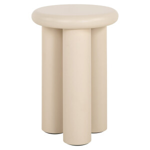 Richmond Ronde Bijzettafel 'Elbaz' 35cm, kleur Beige
