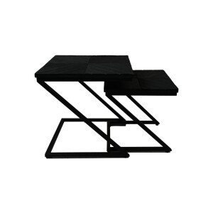 Set van 2 vierkante bijzettafels Edge | HSM Collection