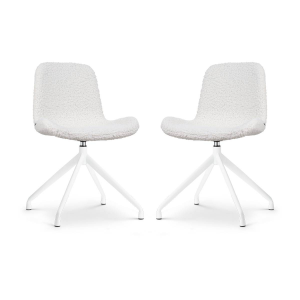 Set van 2 eetkamerstoelen Nola-Fé draaibaar teddy | Nolon