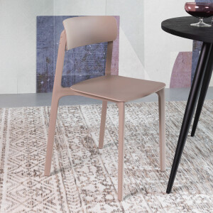 ZILT Eetkamerstoel 'Hassani' kleur Lichtbruin