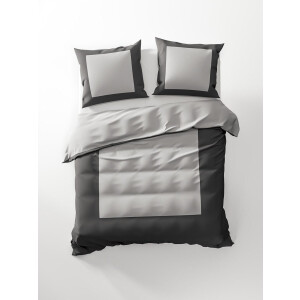Heckett & Lane Dekbedovertrek Lina - Tweepersoons - 200x200/220 cm - Grijs