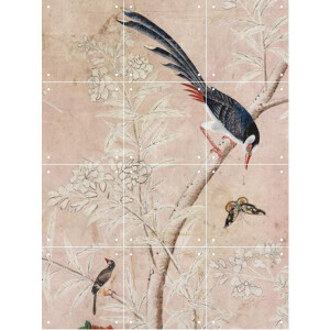 IXXI Chinoiserie, Victoria and Albert Museum - 60 x 80 cm - Gratis ophangtool - Grote wanddecoratie en posters - Illustraties, Ukiyo-e, Klassiek