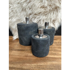 Countryfield Olielamp Dorian S zwart rond