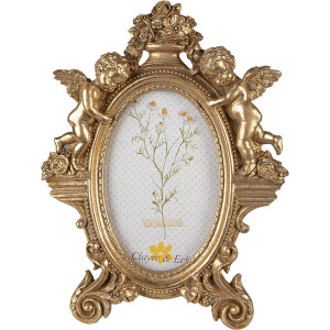 Clayre & Eef Fotolijst 10x15 cm Goudkleurig Polyresin