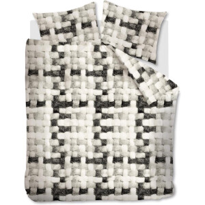 Ariadne at Home Comfort dekbedovertrek - Tweepersoons - 200x200/220 - Zwart Wit