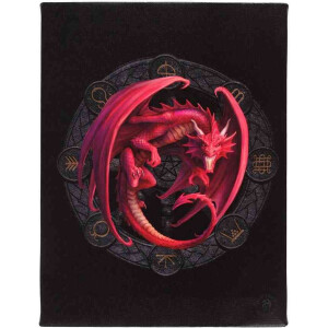 Something Different Canvas afbeelding 19x25cm Lammas Dragons of the Sabbats by Anne Stokes Multicolours