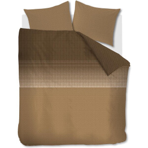 Beddinghouse Demi dekbedovertrek - Tweepersoons - 200x200/220 - Donker zand