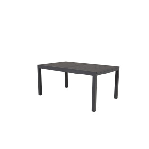 Nohr Uitschuifbare Tuintafel 'Tion' 160/240 x 100cm, kleur Zwart