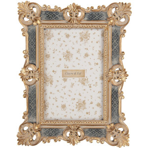 Clayre & Eef Fotolijst 10x15 cm Goudkleurig Kunststof