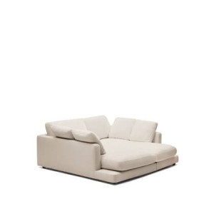 Kave Home - Gala 3-zitsbank met dubbele chaise longue beige 210 cm