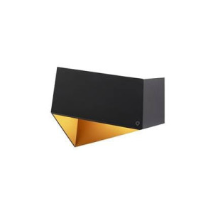 QAZQA Design wandlamp zwart met goud - Fold