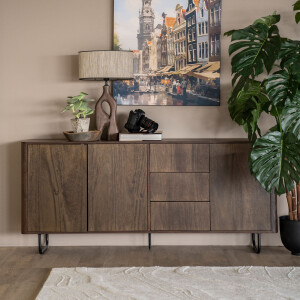 Eleonora Dressoir 'James' Mangohout, 180cm, kleur Bruin