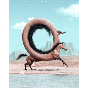 IXXI Rogue Wave, Julien Tabet - 80 x 100 cm - Gratis ophangtool - Grote wanddecoratie en posters - Fotografie, Speels, Digitale Kunst, Surrealisme