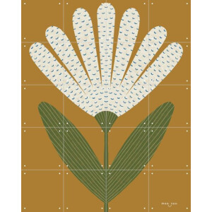 IXXI Margriet, Maa-noo - 80 x 100 cm - Gratis ophangtool - Grote wanddecoratie en posters - Kleurrijk, Illustraties, Babykamer, Kinderkamer, Bloemen