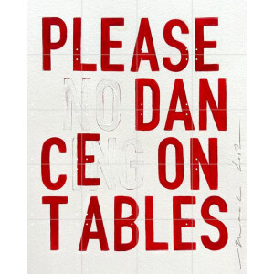 IXXI Dance, Maaike Koster & My Deer Art Shop - 80 x 100 cm - Gratis ophangtool - Grote wanddecoratie en posters - Houtsnede, Grafisch Ontwerp