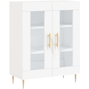 vidaXL Dressoir 69,5x34x90 cm bewerkt hout wit