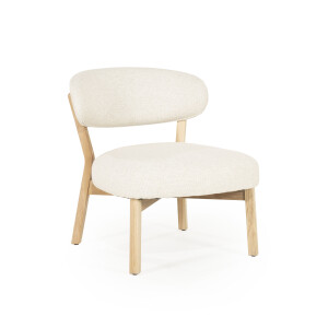 Eleonora Fauteuil 'Mikky' kleur Beige/Naturel
