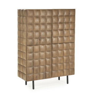 Eleonora Opbergkast 'Felix' Mangohout, 147 x 109cm