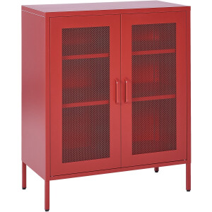 BELIANI WAKATIPU - Sideboard - Rood - Staal