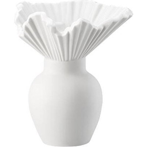 Rosenthal Miniaturvasen Vaas Falda wit mat 10 cm