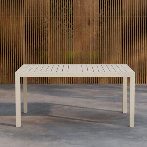 Nohr Uitschuifbare Tuintafel 'Lace' 160/240 x 100cm, kleur Beige
