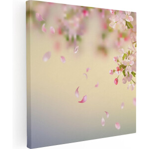 Artaza Canvas Schilderij Appelbloesem - Bloemen - 30x30 - Foto Op Canvas - Canvas Print
