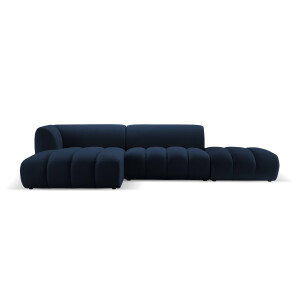 5-zits hoekbank Harry links open velvet | Micadoni