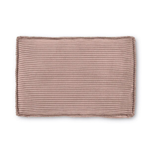 Kave Home Kussen 'Blok' Rib, 40 x 60cm, kleur Roze