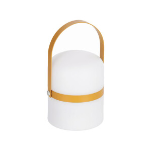 Kave Home Tafellamp 'Ridley' LED, oplaadbaar, kleur Mosterdgeel