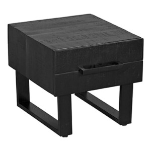 LABEL51 Salontafel 'Santos' 50 x 44cm, Mangohout, kleur Zwart