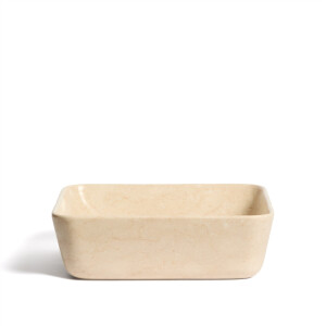Kave Home Vierkante Waskom 'Darnen' 40 x 40cm, kleur Beige