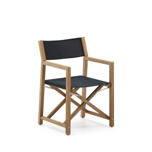 Kave Home Klapstoel 'Vilara' Acaciahout, kleur Zwart