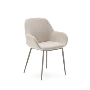 Kave Home Eetkamerstoel 'Konna' kleur Beige