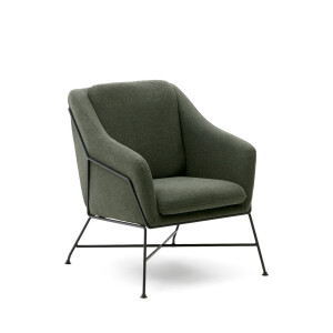 Kave Home Fauteuil 'Brida' kleur Donkergroen