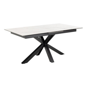 Bendt Uitschuifbare Eettafel 'Line' Keramiek, 168/210 x 90cm, kleur Wit