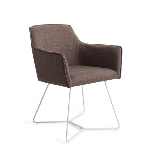 Jesper Home Eetkamerstoel 'Hofu' Beehive White, kleur Potters Clay